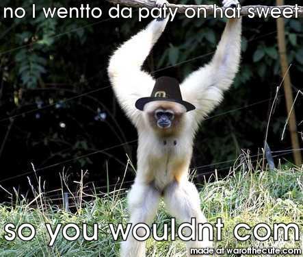 selfish hat wearin sloth